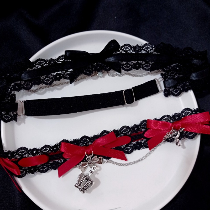 Garter Belt Set - Nieuwe Sexy Verstelbare Rekbare Beenketting Zwart