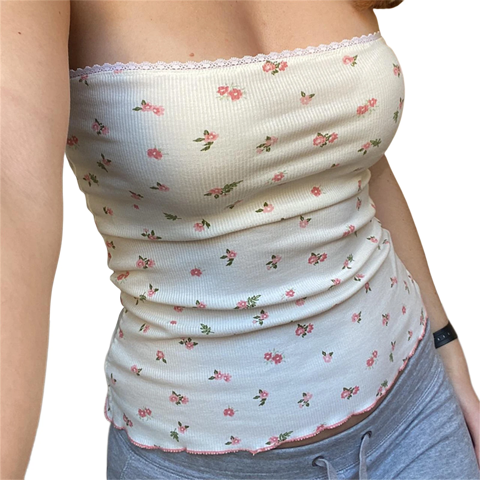 Strapless Bra Backless - Dames casual tube top, strapless rugloze