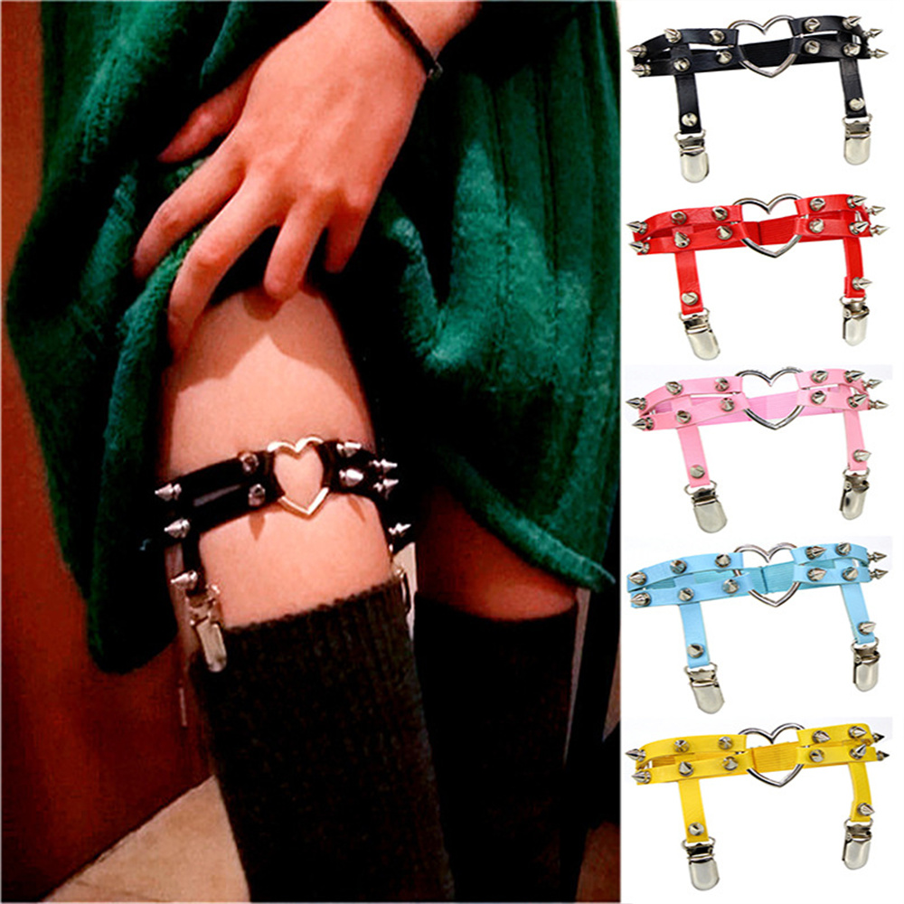 Garter Belt Set - 1 stks Vrouwen Punk Goth Hart