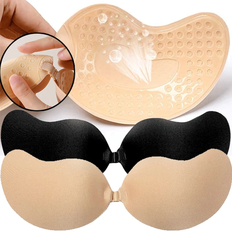 Silicone Bra Adhesive - Herbruikbare zelfklevende tepelhoedjes A-D cups, siliconen