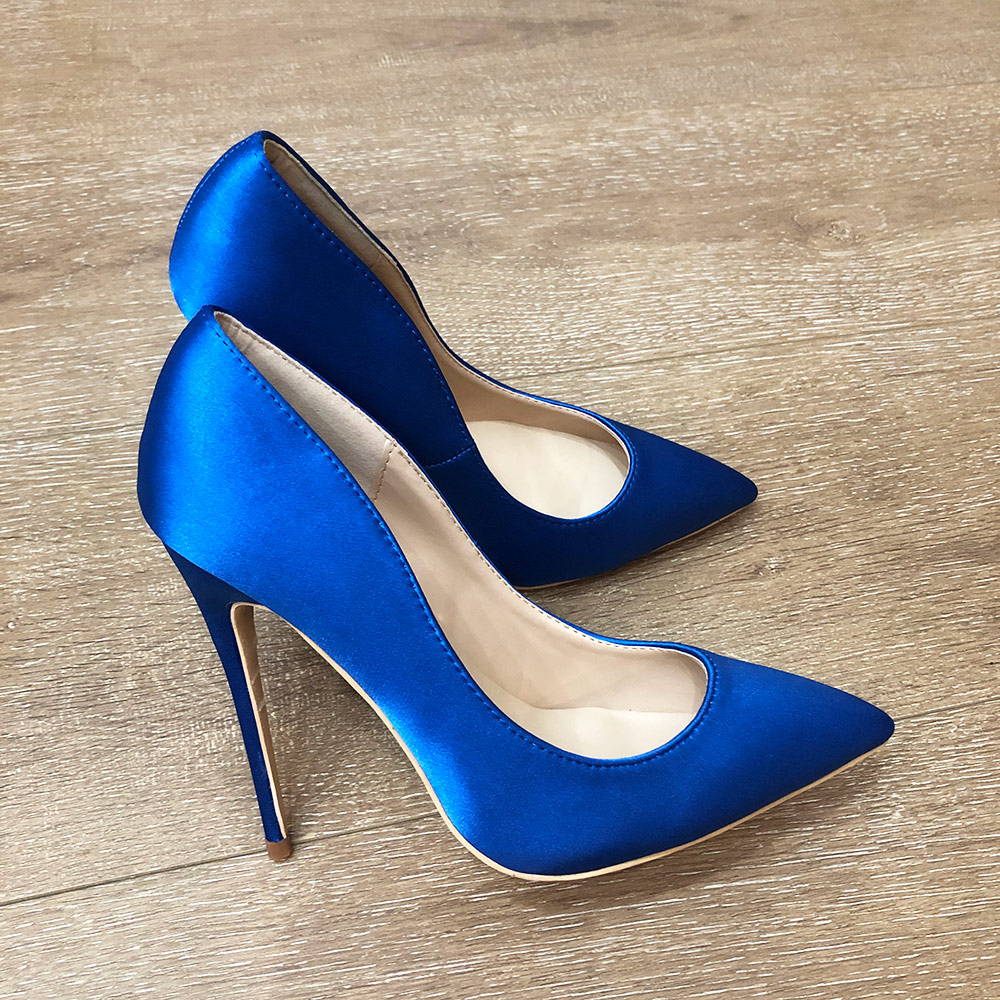 Veowalk Royal Blue Vrouwen Zij - Slip Dress Satin recensie en prijs