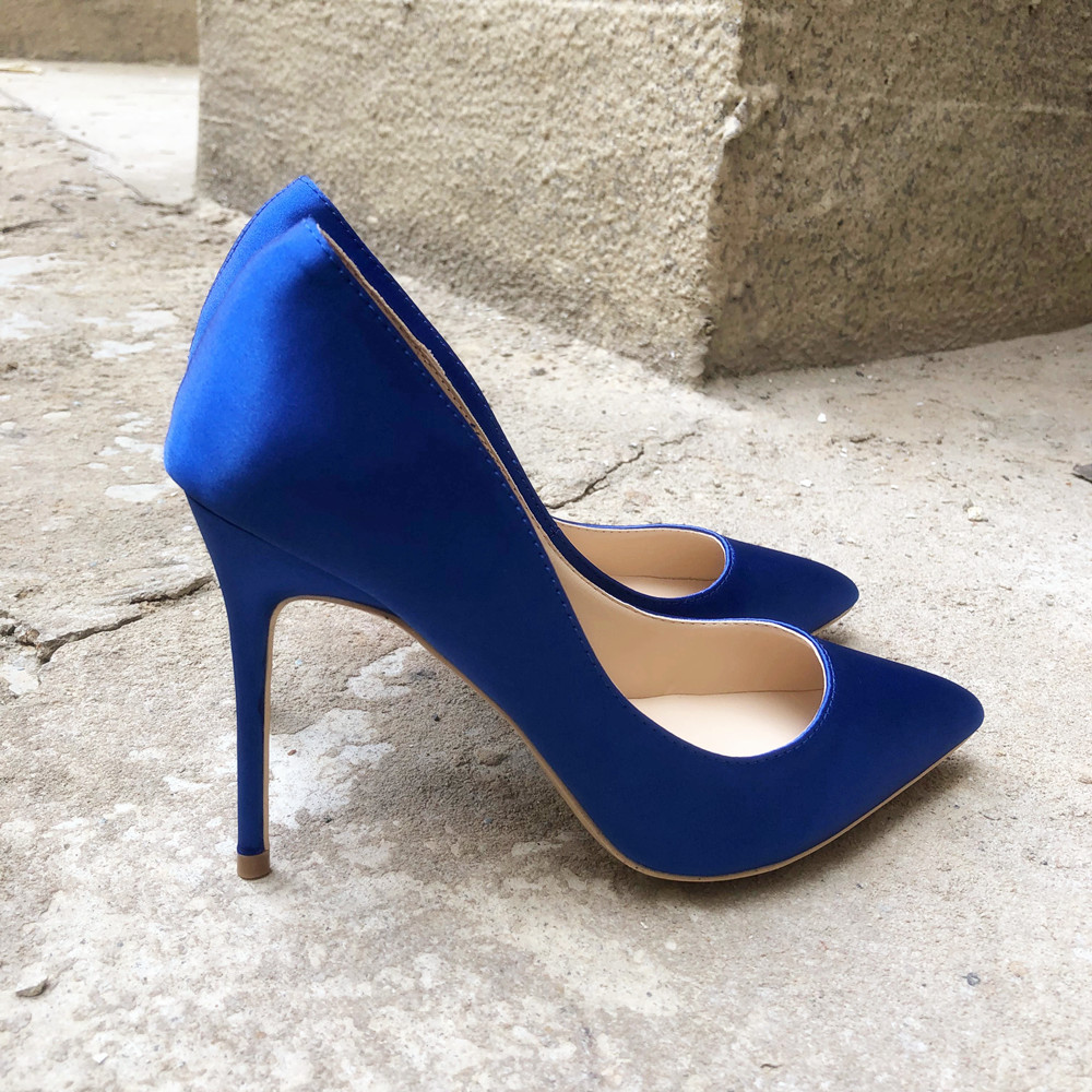 Veowalk Royal Blue Vrouwen Zij - Slip Dress Satin recensie en prijs